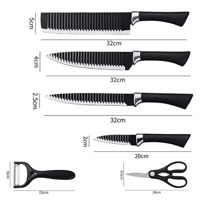 SET CUCHILLO X6 UNDS