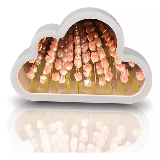 LAMPARA NUBE DE TULIPANES INFINITOS